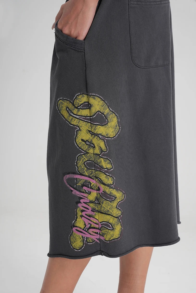 Shorts à ourlet brut Sparkle Script-630