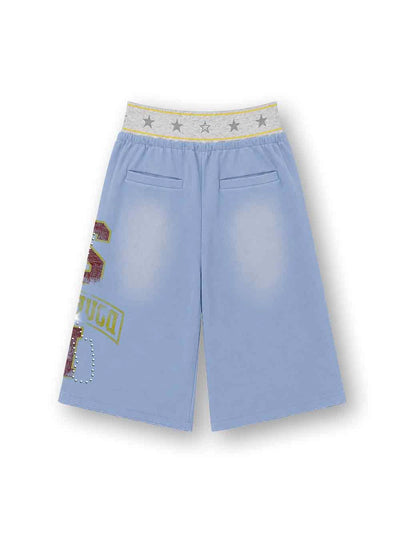 Faded Pin Up Layered Jorts-664