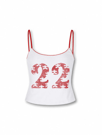 Vintage Number 22 Slim Cami-640