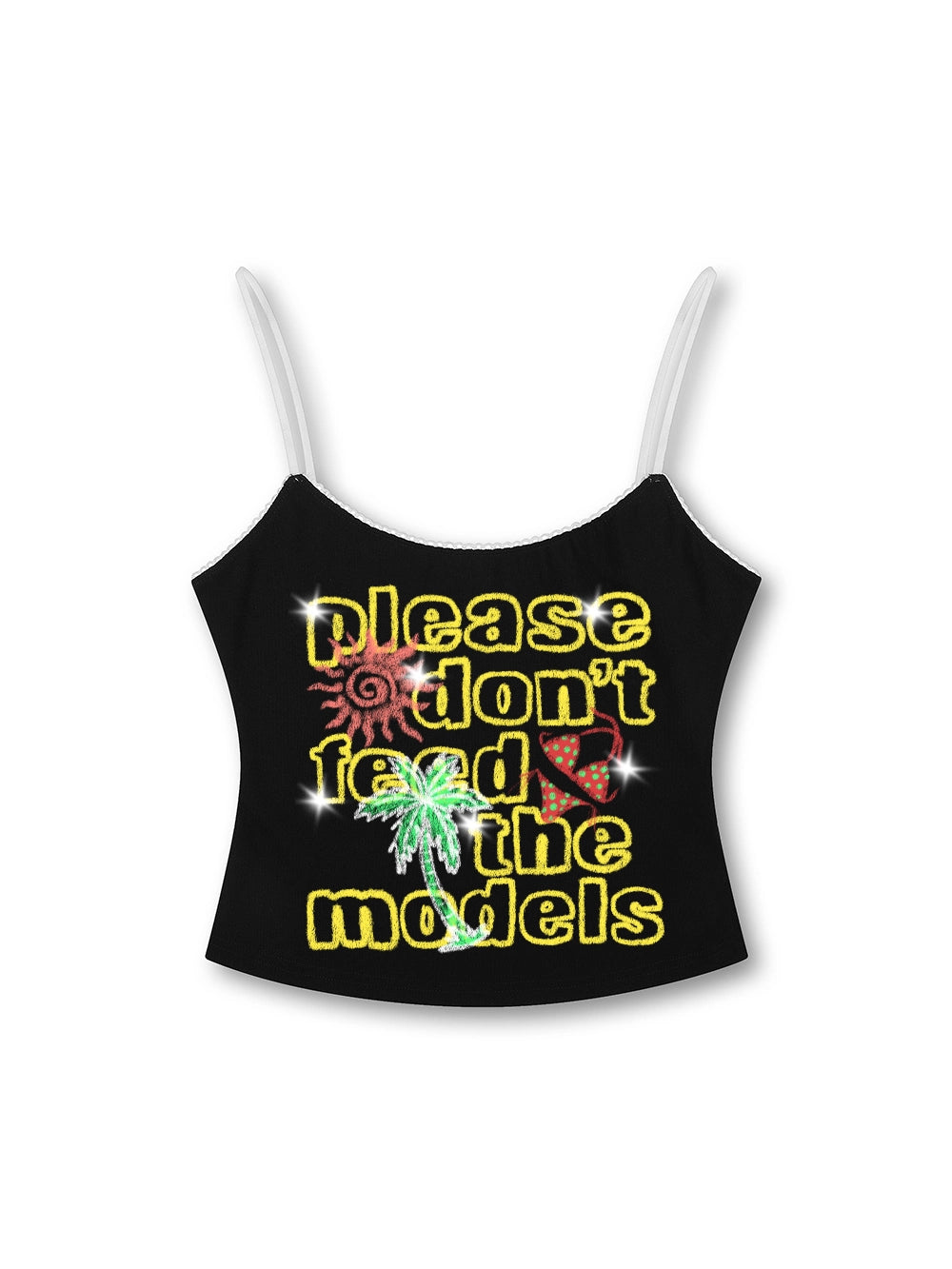 Vintage Funny Text Slim Cami-642