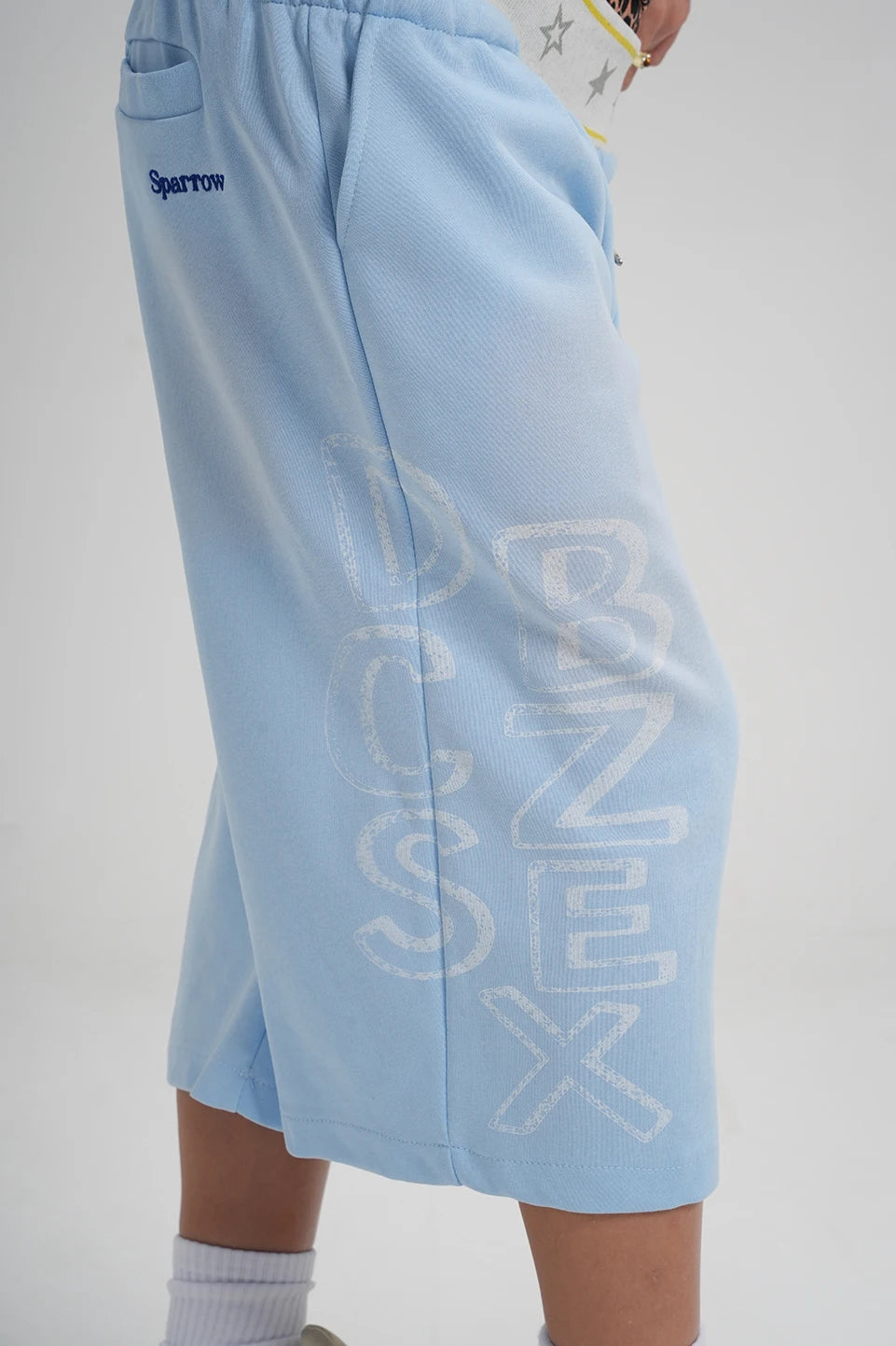 Faded Pin Up Layered Shorts-664