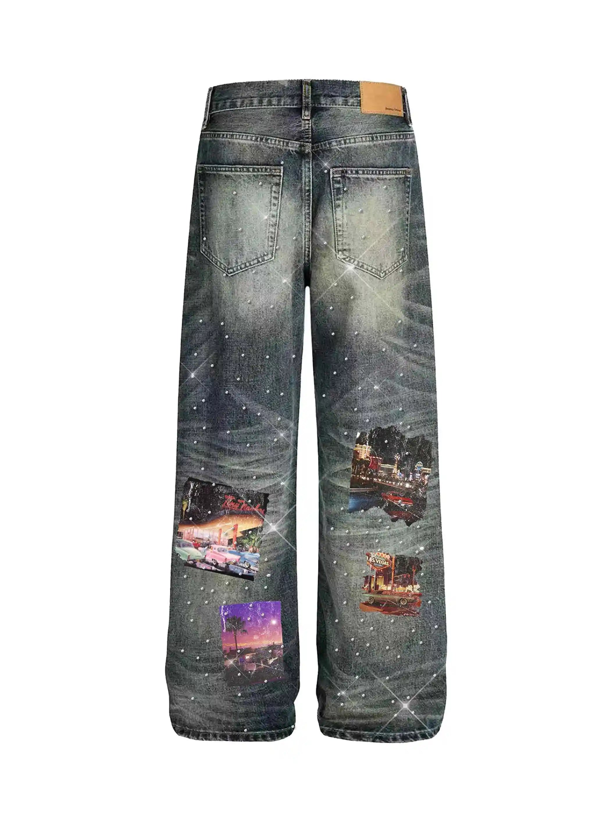 90s Neon City Wide Denim-648