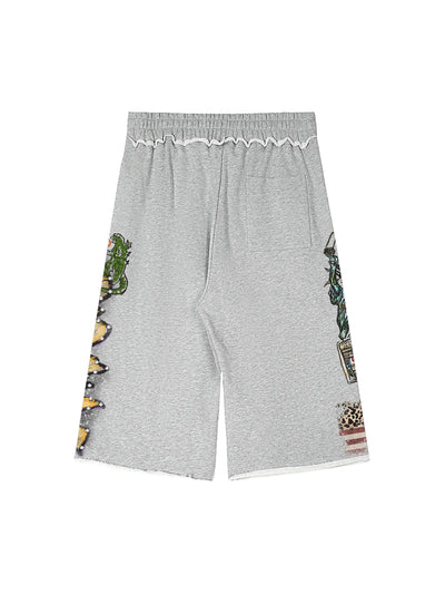 Punk Graffiti Liberty  Jorts-649
