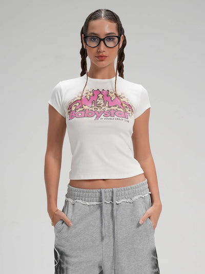 Leopard Devil Girl Baby Tee-651
