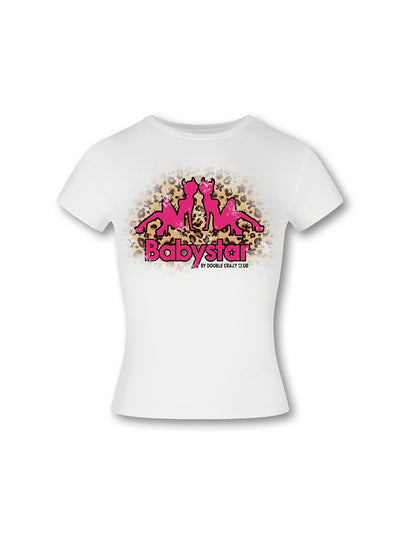 Leopard Devil Girl Baby Tee-651