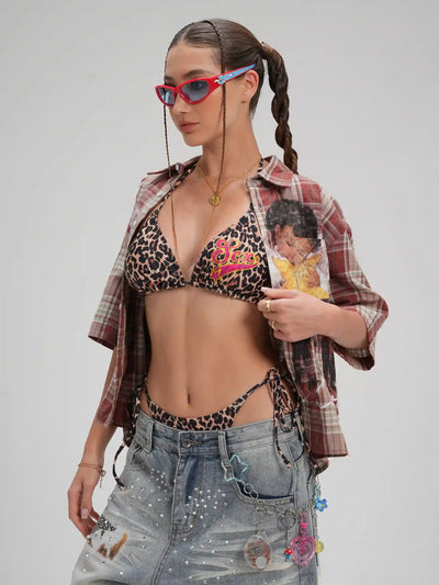 Leopard Sex Star Bikini Set-652