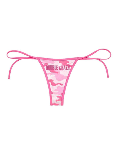 Rhinestone Pink Camo Bikini Set-653