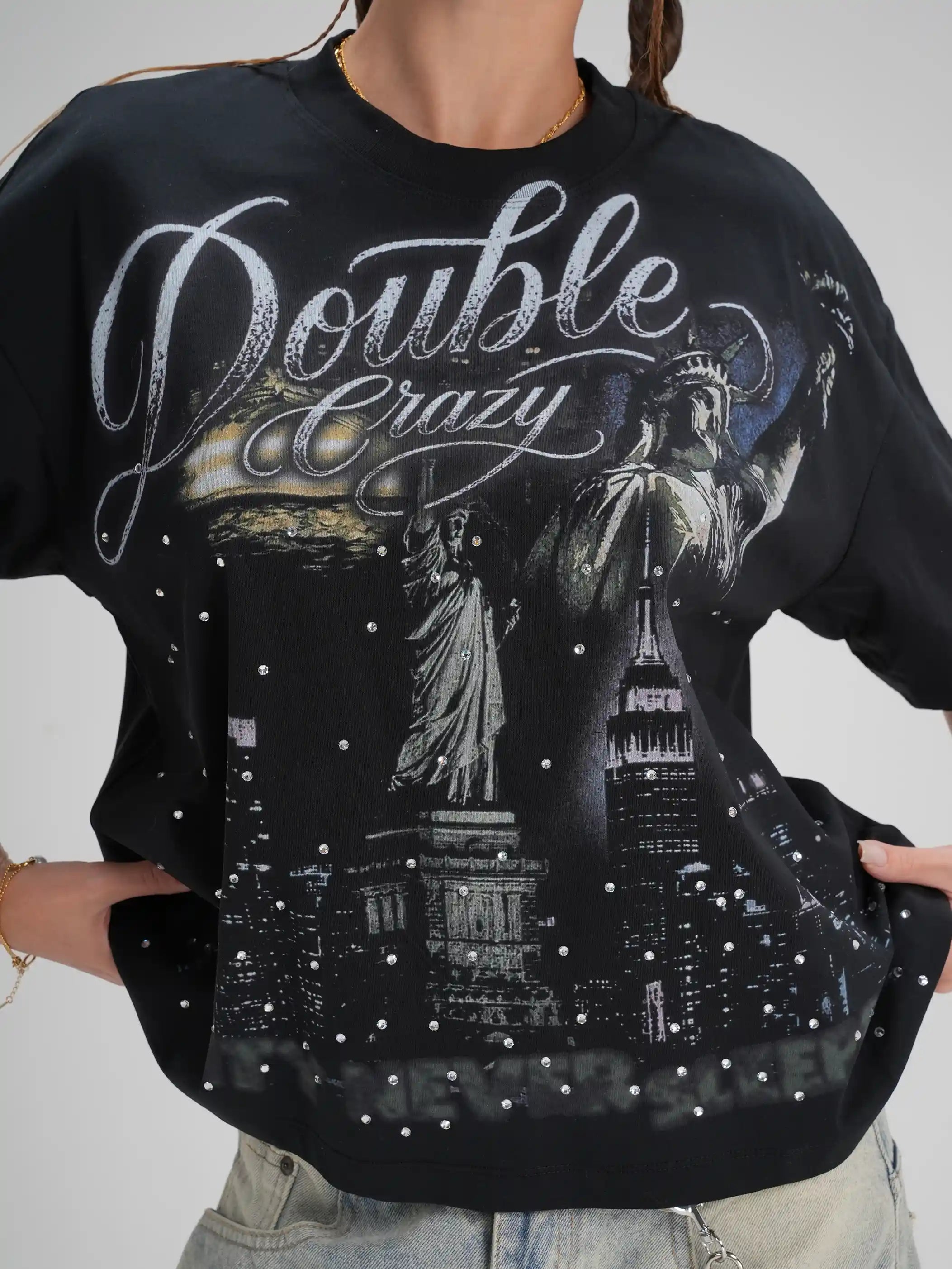 Bling City Never Sleeps Tee-659