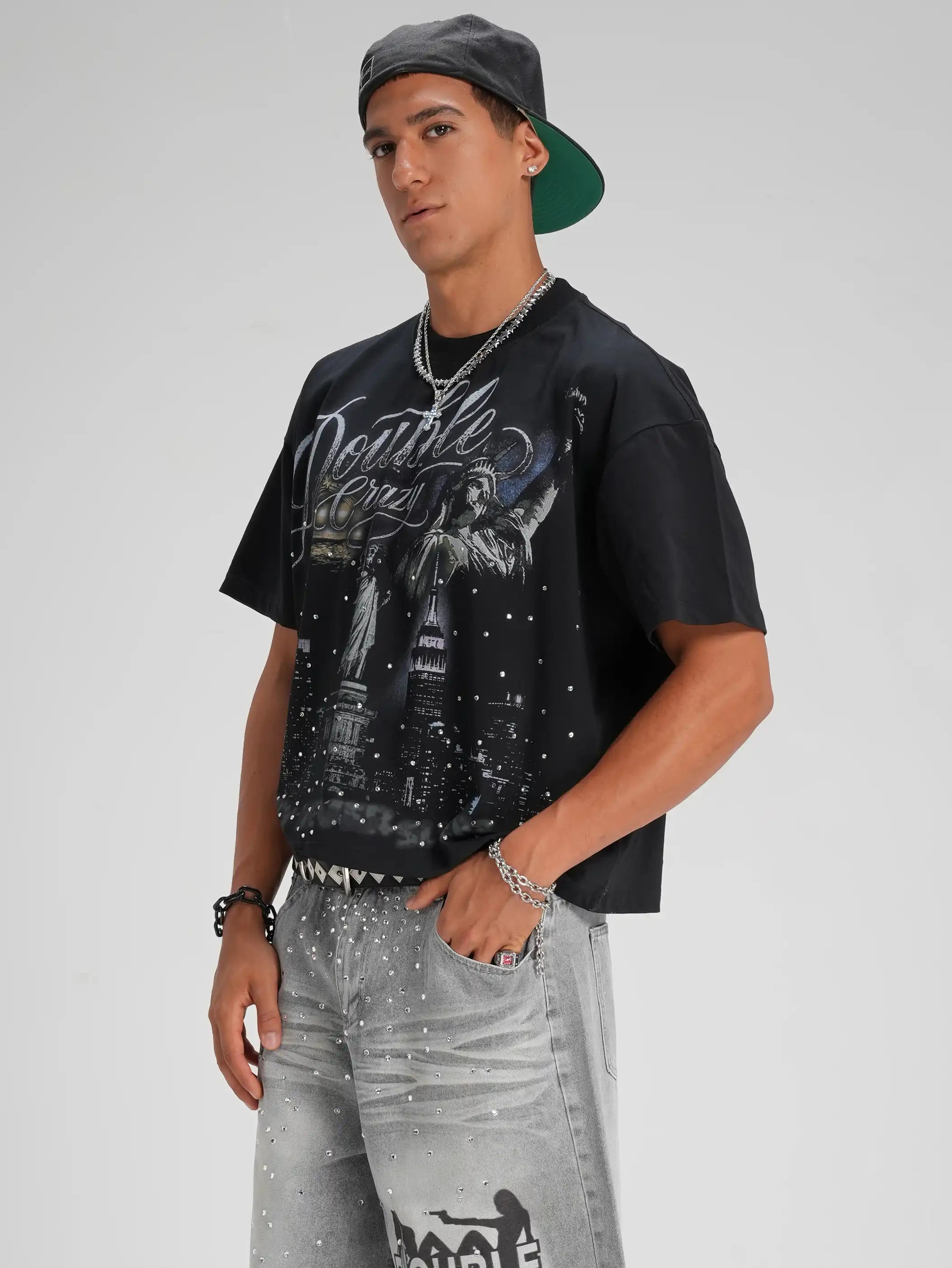 Bling City Never Sleeps Tee-659