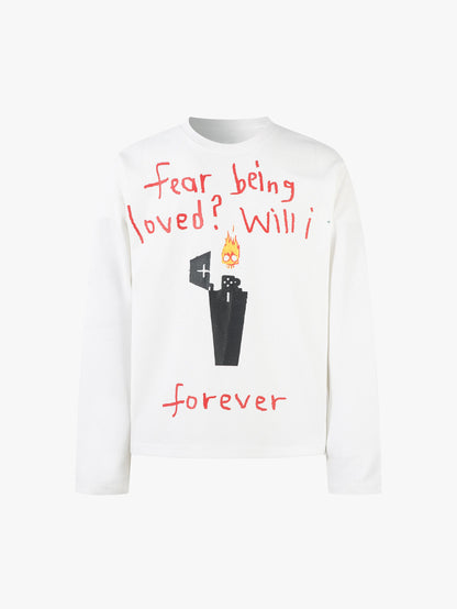 Light Subculture Fun Letter T-Shirt-S1084