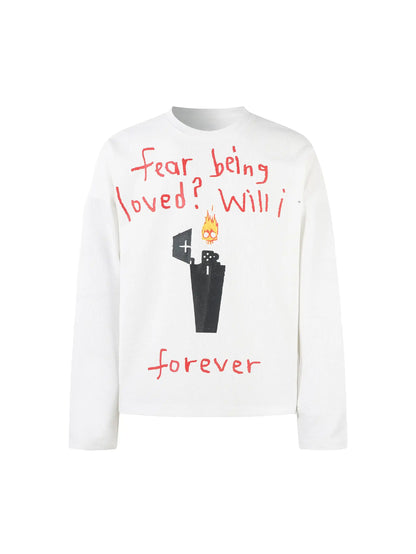 Light Subculture Fun Letter T-Shirt-S1084