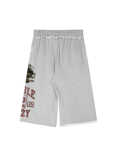 Varsity Camo Sweat Jorts-662