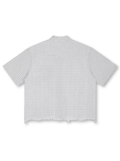 Distressed Gator Grid Shirt-668