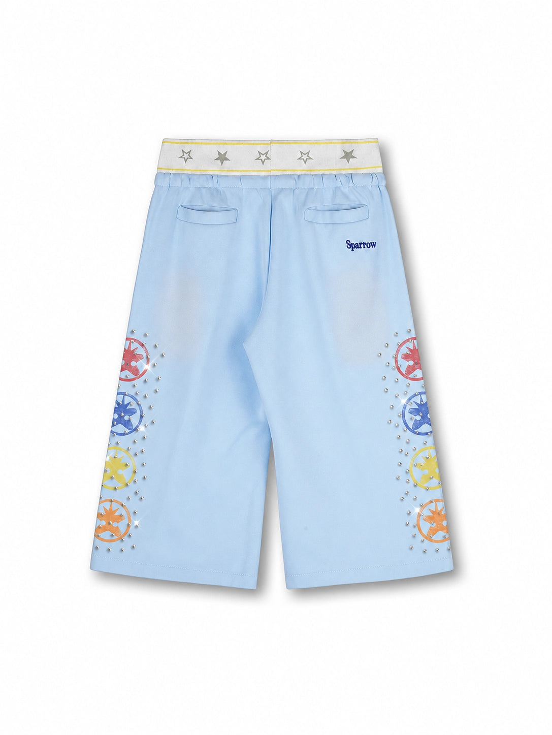 Shorts superposés glacés délavés-679