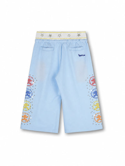 Shorts superposés glacés délavés-679
