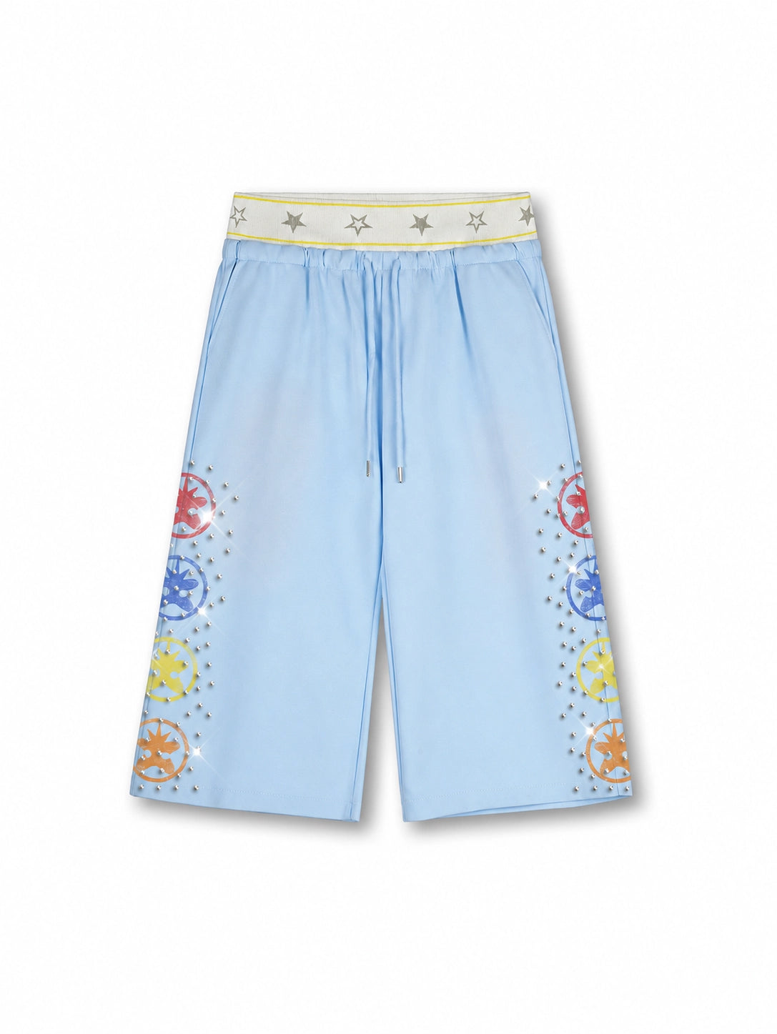 Shorts superposés glacés délavés-679