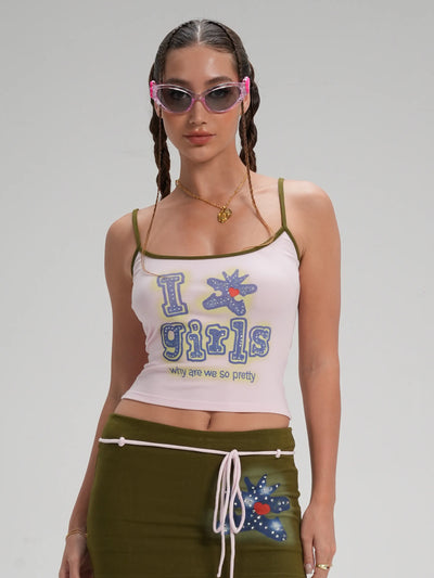 Sparkle Neon Quote Crop Top-680
