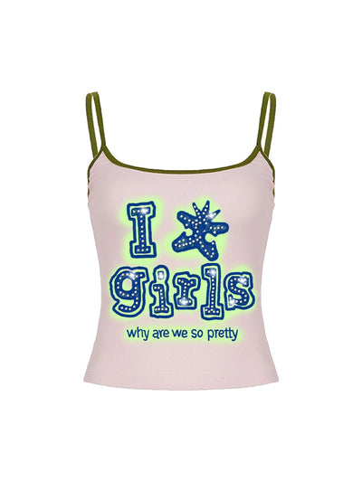 Sparkle Neon Quote Crop Top-680