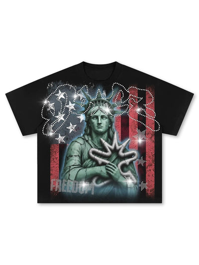T-shirt années 90 Grunge Liberty Bling-684