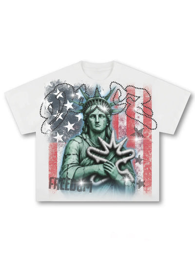 T-shirt années 90 Grunge Liberty Bling-684