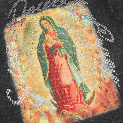 Camiseta vintage de la Virgen con incrustaciones -356T