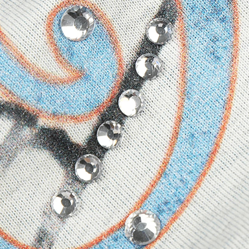 T-shirt ample superposé Miami Bling-475