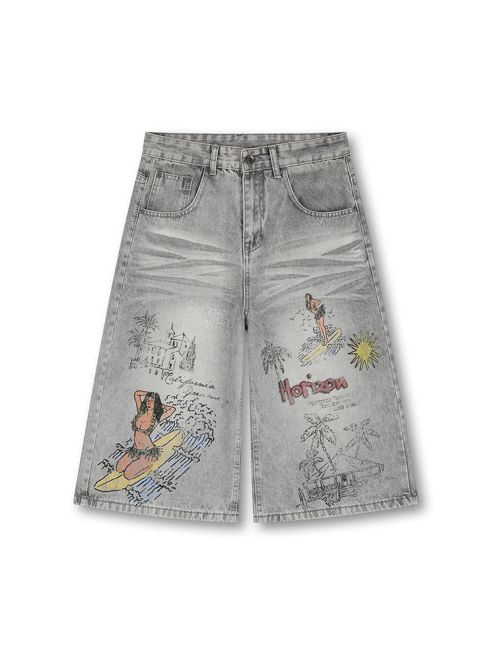 Surfer Girl Baggy Shorts-644