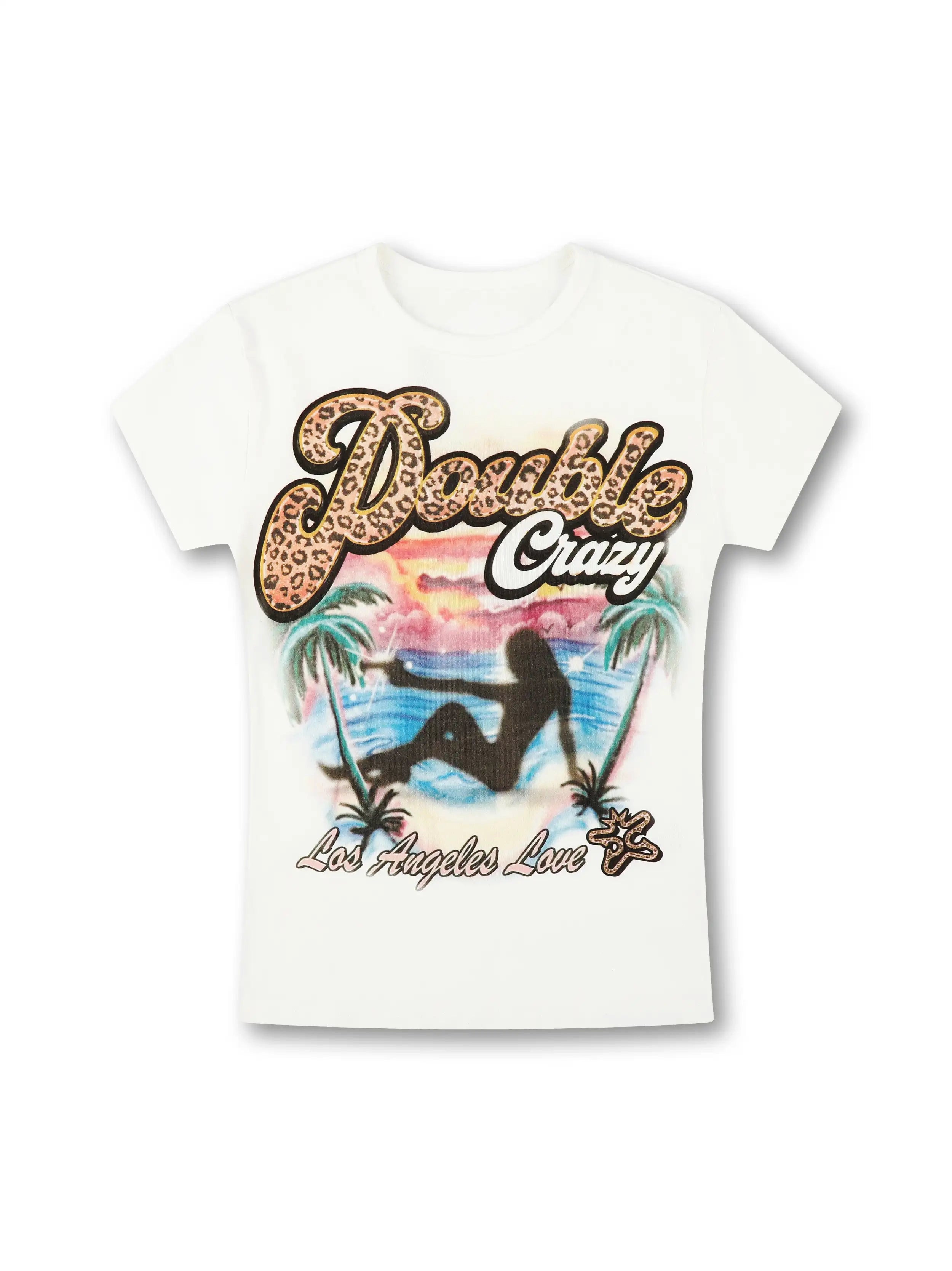 Leopard Gun Girl Baby Tee-608
