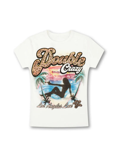Leopard Gun Girl Baby Tee-608
