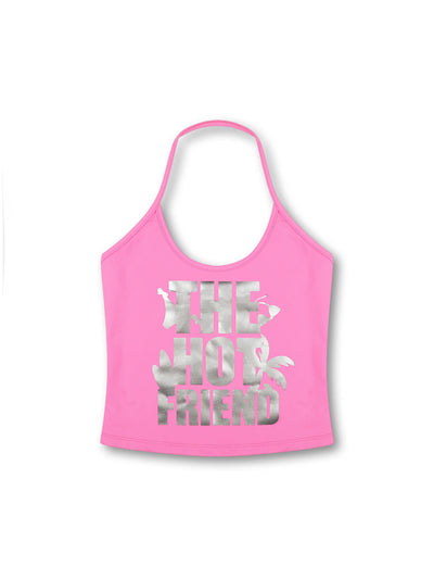 Metallic Tropical Slim Tank-638