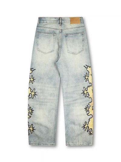 Vaqueros anchos Sparkle Tribal Fire-611