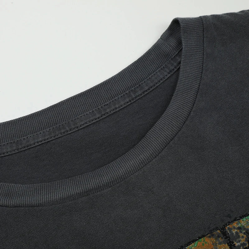 Faded Melancholy Quote Boxy L/S -737