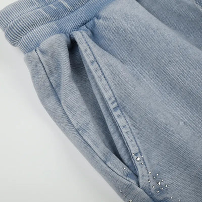 400G Rhinestone Stripe Flares-755