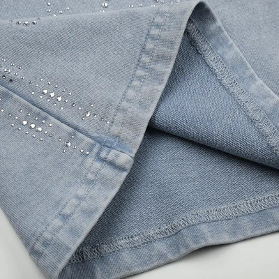400G Rhinestone Stripe Flares-755