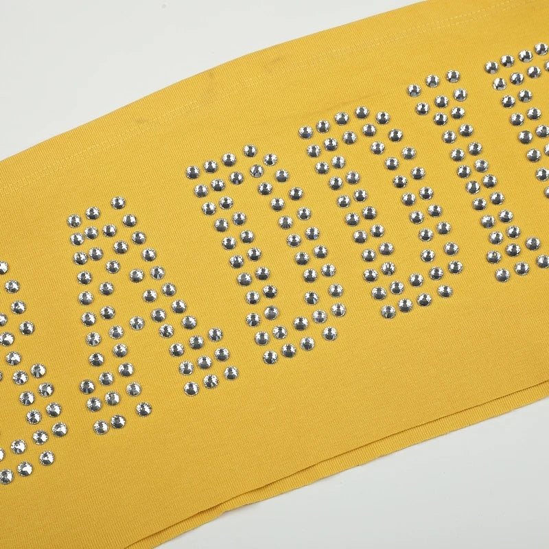 Rhinestone BADDIE Tube Top-733
