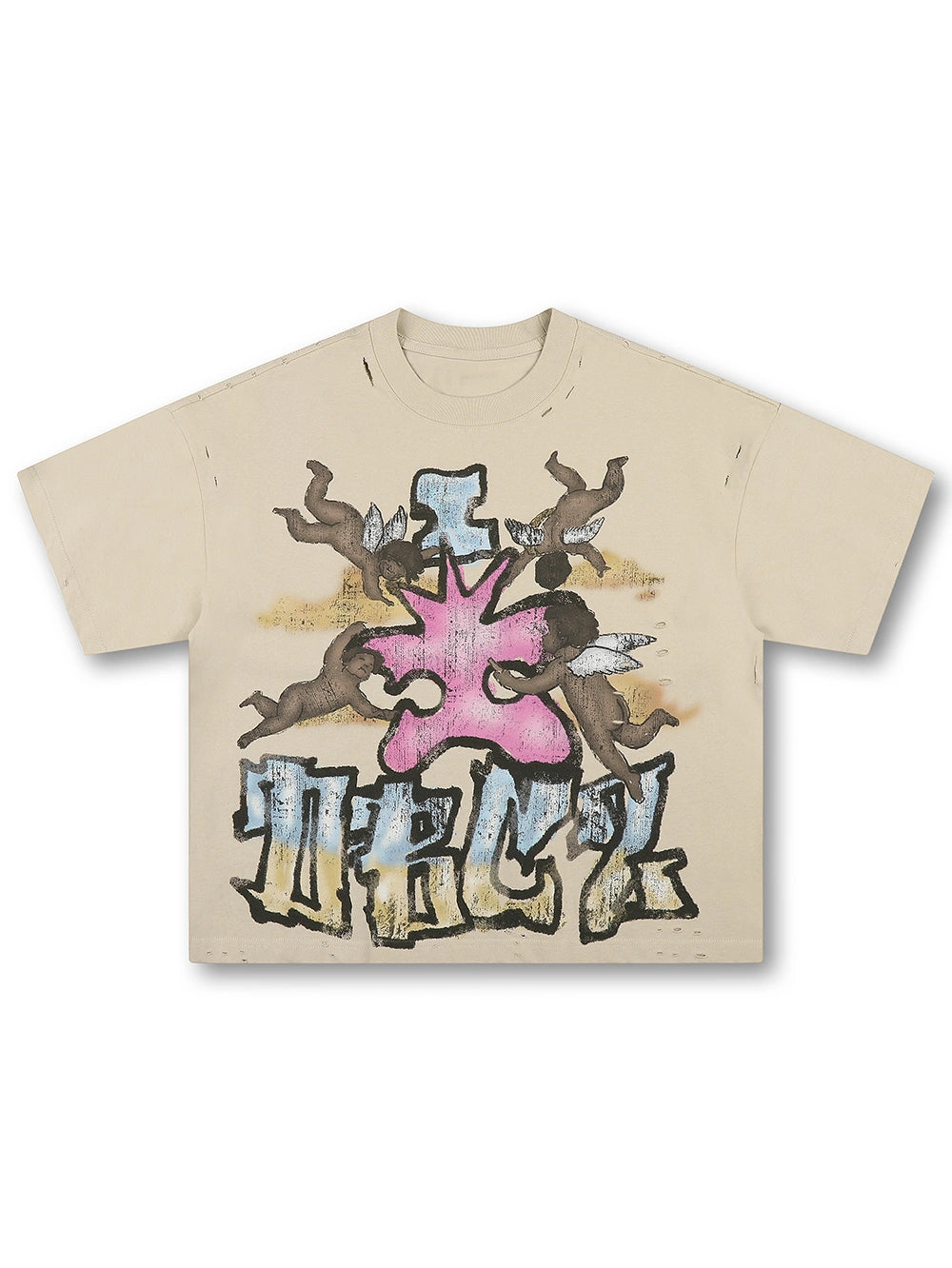 Vintage Graffiti Angel Tee-677