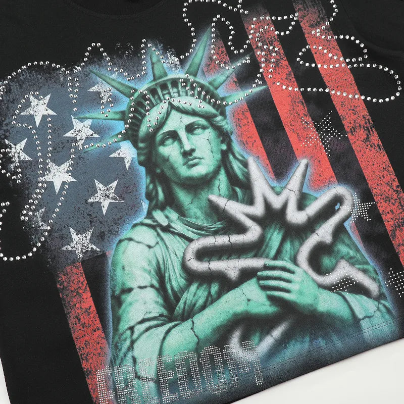 90s Grunge Liberty Bling Tee-684