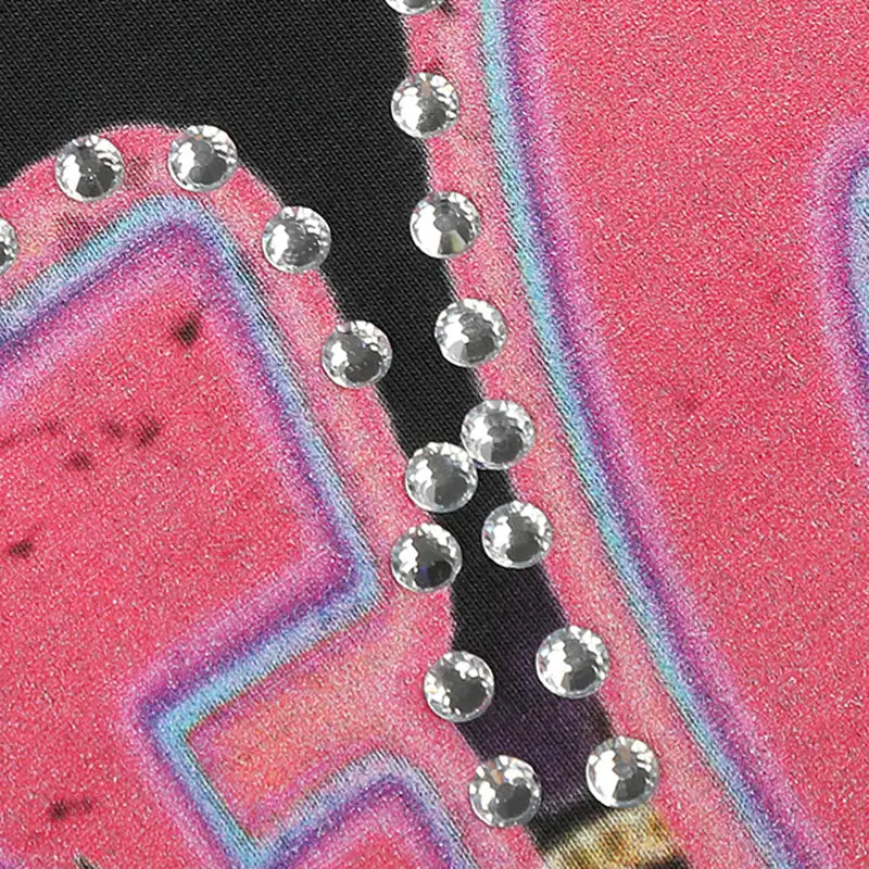 Bling Funny Hustle Boxy Tee-576