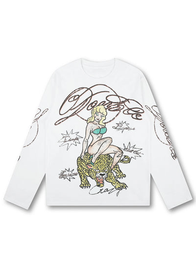 Leopard Pinup Long Sleeve-643