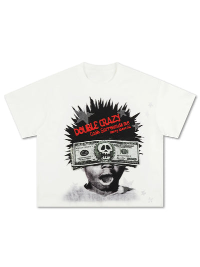 Bling Cash Afro Kid Boxy Tee-573