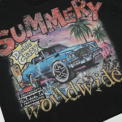 T-shirt ample Sorona voiture Lowrider années 90-601