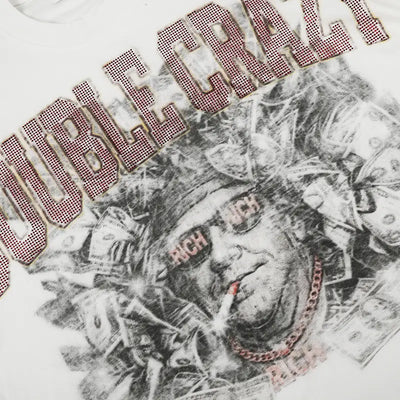 T-shirt graphique Bling Rich Jésus-560
