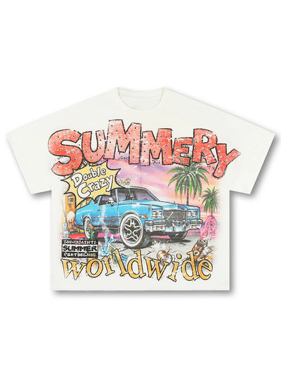 90s Lowrider Car Sorona Boxy Tee-601