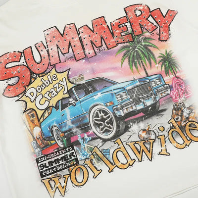 90s Lowrider Car Sorona Boxy Tee-601