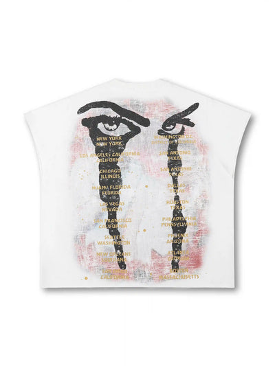 Camiseta sin mangas Vintage Bling Tour-558