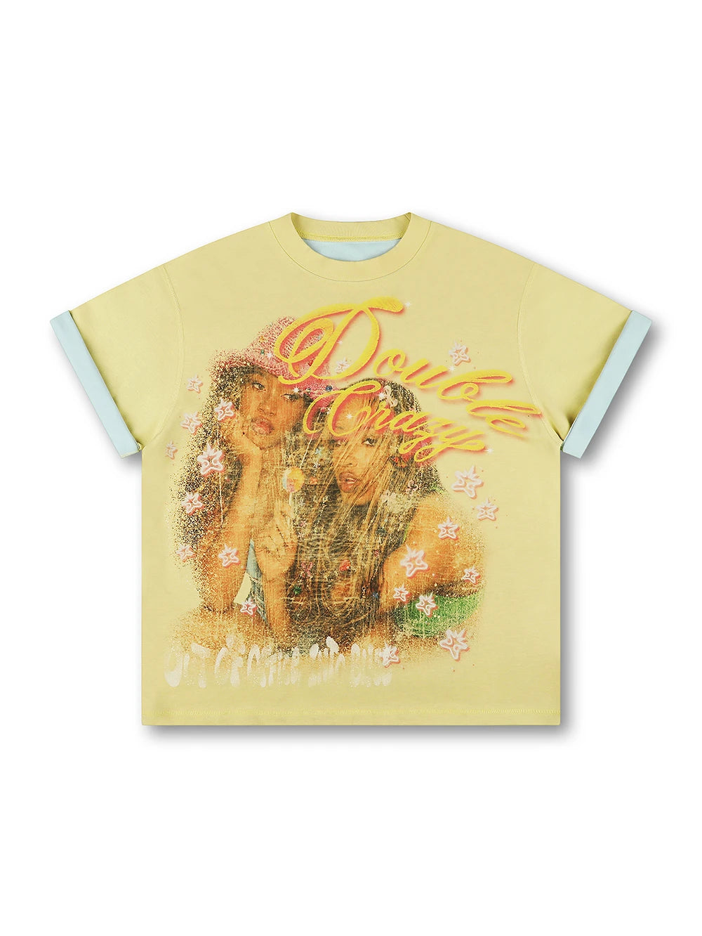 Camiseta Vintage de Dos Tonos para Niñas de los 90-614