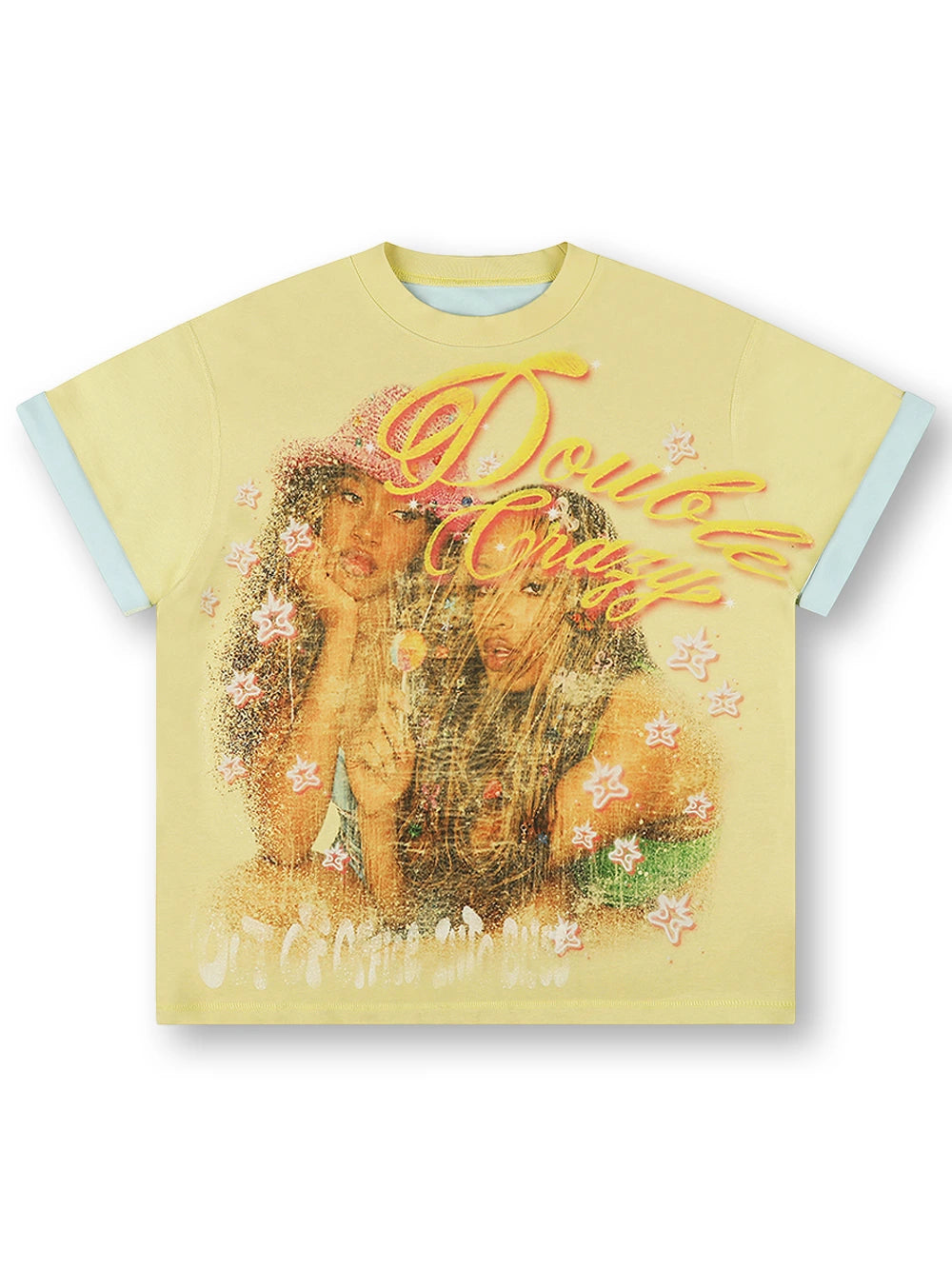 Vintage 90s Girls Two Tone Tee-614