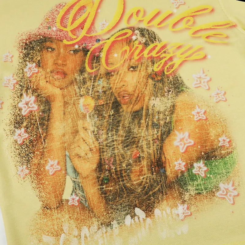 Vintage 90s Girls Two Tone Tee-614