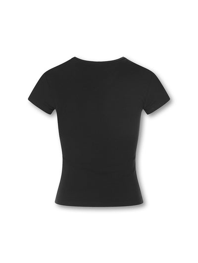 T-shirt court léopard motif fille diabolique bébé-651