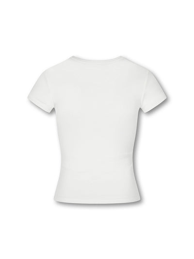 Camiseta corta para bebé con diseño de chica de póster arrugado-628